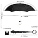 G4Free Windproof Upside Down Double Layer Inverted Reverse Umbrella UV Protection for Women