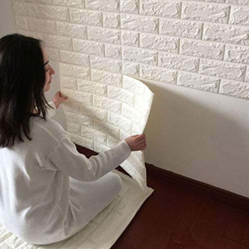 PinShang 3D Waterproof Brick Grain Self-Adhesive Heat Insulation Sound Absorbing Foam Wall Sticker Emerald