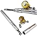 Digi-Flex DIGIFLEX Silver Mini Pocket Fishing Rod Pole & Golden Reel Pen