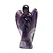 Nelson Creations, LLC 2 Inch Lilac Amethyst Hand-Carved Guardian Angel Natural Gemstone Healing Figurine