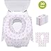 Toilet Seat Covers Disposable, Update Version 20 Pack Potty Seat Covers XL Size Perfect for Toddlers Potty Training and Travel, Waterproof, Individually Wrapped, Non Slip for Kids and Adults