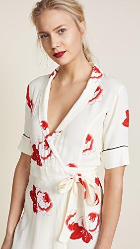 ganni harley crepe wrap dress