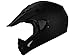 TMS Adult Flat Matte Black Motocross Dirt Bike ATV MX Off-road Helmet DOT (Medium)