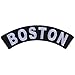 Boston Patch - 4x1 inch. Embroidered Iron on Patch