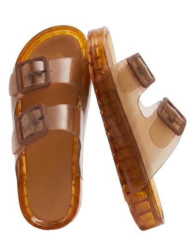 NEEP Jelly Sandals for Women Platform Waterproof Non-Slip Pool Slides at Amazon