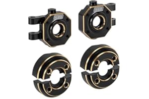 INJORA Brass Steering Knuckles with Counterweight Kit for 1/18 RC Crawler TRX4M Upgrade Parts