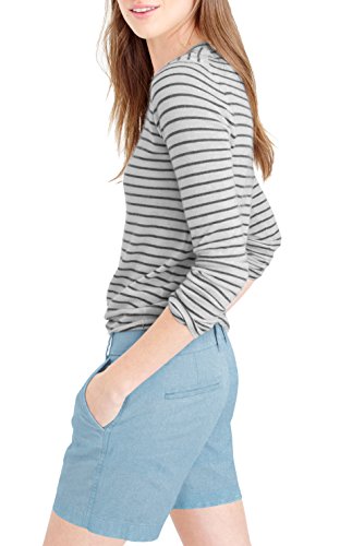 Womens Super Comfy Bermuda Walking Short BW31201X Light Wash 20 - Thumbnail 2