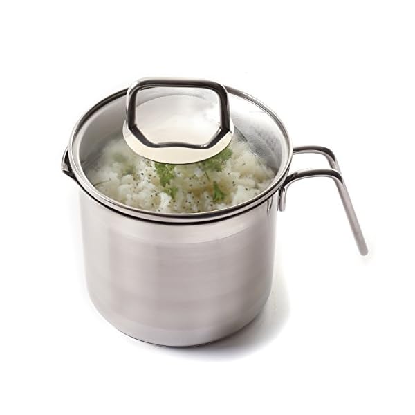 Norpro 8 Cup Multi Pot with Straining Lid, 1.9 Liter, Silver Recipes 2 U