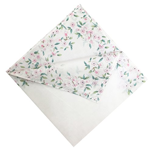 6 pcs Set of Womens Large Soft Cotton Hankerchiefs -43cm Square