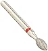 CROSSTECH Multi-Use Diamond Burs KS4/024F (2.4mm head size, 4.0mm head length), Friction Grip Shank, Fine Grit, KS Series (Pack of 5)