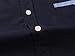 Emiqude Mens Casual Slim Fit Long Sleeve Pocket Stripe Constrast Plaid Dress Shirt