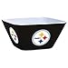 NFL Pittsburgh Steelers Melamine Square Bowl, 4.5 quart, Black