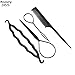 Kizaen 4Pcs Hair Braid Tool Hair Styling Accessories Kit Set Bun Maker - Hair Styling Accessories Kit Set for DIY for Styling Accessories for Girls or Women