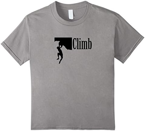 unisex-child Rock Climbing T-Shirt Simple, Great Way to Honor Climbing 12 Slate