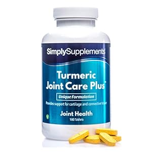 Turmeric 1000mg Joint Care Plus 180 Tablets | Added Black Pepper to Enhance The Absorption of Curcumin | Manufactured in The UK
