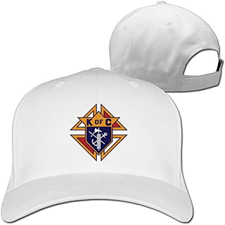 The Knights of Columbus Emblem Formee Cross Quality Snapback Baseball Hat White