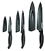 SHARPER IMAGE Stainless Steel Kitchen Knife Set 3 PC Paring Utility Chef Cutlery Knives with Cover NonSlip Handle, Ergonomic Design