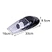 4000 PA Suction Portable Car Handheld Vacuum Dirt Cleaner Wet & Dry 12V 120W High Power Automotive Vehicle Auto Vac (Black)