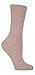 Gentle Grip - 6 Pairs of Ladies Diabetic Socks - 5-9 us (Beige)