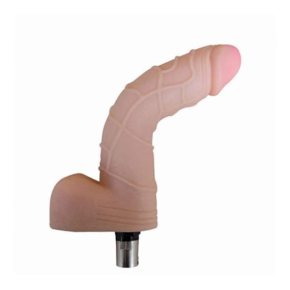 Sex Machine Zubehör Dildo mit Hoden Penis weibliche vaginale Masturbation für Fickmaschine, 2