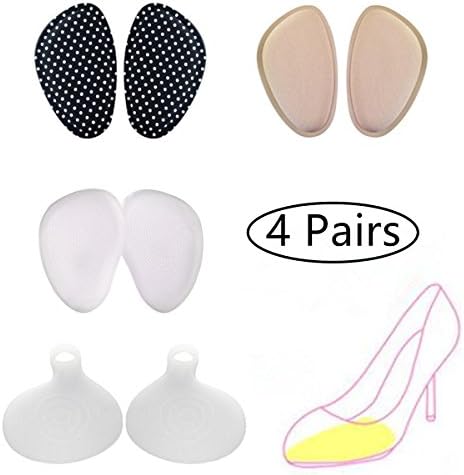 TYMANO Forefoot Pads &amp; Ball of Foot Cushions for Metatarsal Support and Foot Pain Relief 4 Pairs