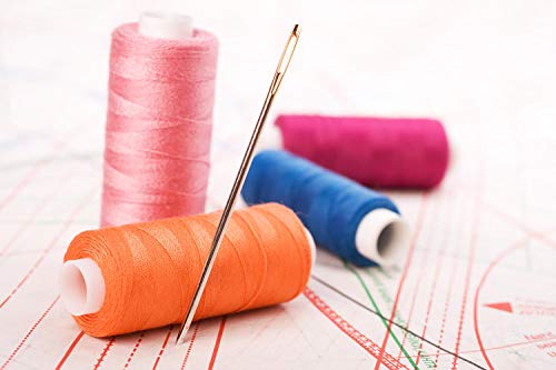 image for Cridoz 4 Pack Assorted Sizes Hand Sewing Needles with Needle Threader 