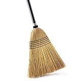 O-Cedar Heavy Duty Commercial 100% Corn Broom with Solid Wood Handle