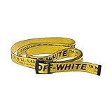 off white INDUSTRIAL belt yellow designer belts black buckle waist belts 200cm