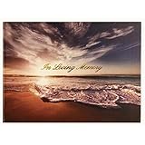 Life Too (Formerly DTGG Funeral Guest Book | Memorial Guest Book - Hardcover :in Loving Memory | Spine: A Celebration of Life Ocean Sunset Hardcover Book (Hardcover Book Only)