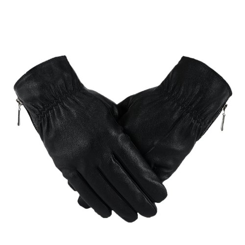 CSZ Men's PU Leather Thick Warm Cashmere Gloves Snapped(X-Large) CSZ Men's PU Leather Thick Warm Cashmere Gloves Snapped(X-Large)