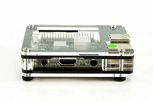 ROCK64 CASE Zebra Black Ice for the Rock64 Media Board ~ C4Labs