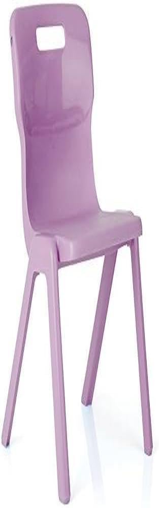 Titan One Piece Classroom Chair, Plastic, Purple, Size 2 for Ages 3-5 Years, Pack of 2