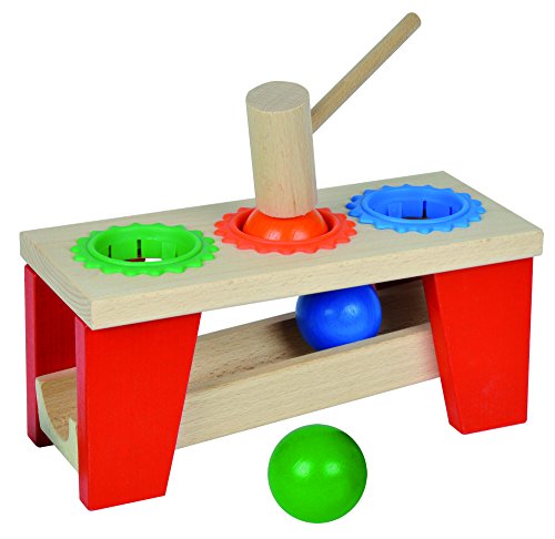 Eichhorn 100027244 - Klopfbank aus Holz, enthält: Hammer, 3x Kugeln, 5-tlg., 10,5x24x11cm, FSC 100% Zertifiziertes… – Bild 5