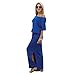 Party Dress,Laimeng Women Summer Long Maxi BOHO Evening Party Dress with Pocket (XL, Blue)