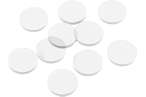 10Pcs Clear Snookers Cue Tips Acrylic Replacement for Pool Billiard Stick Accessories Snookers Cue Pool Stick Tips