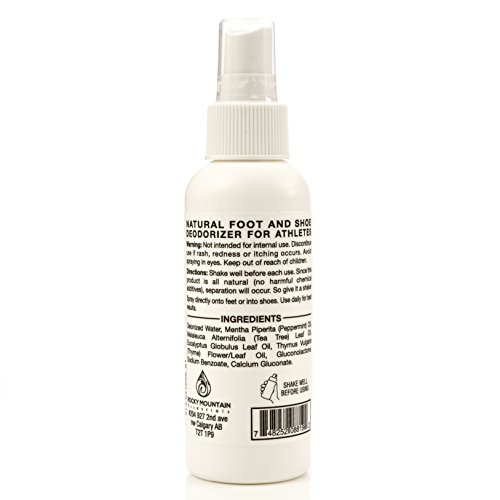 Most Effective All Natural Shoe Deodorizer Spray and Foot Odor Eliminator - Extra Strength that Destroys Odor from Stinky Shoes,4 oz