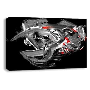 Canvas Wall Art Abstract Oil Texture Pictures Home Wall Decorations for Bedroom Living Room Paintings Canvas Prints Framed - 12x18 inches