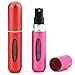 Foraineam 7 Pack 5ml Mini Refillable Perfume Atomizer Spray Bottle Easy to Fill Scent Pump Case for Travel Outgoing