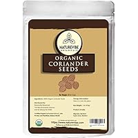 Organic Coriander Seeds (1 Lbs) by Naturevibe Botanicals | Raw, Gluten-Free & Non-GMO | Adds Flavor and Taste