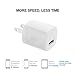 USB Wall Charger for iPhone, Vogek 5V/1A Universal Portable Travel Adapter Wall Charger Rapid 1.0A Output for iPhone iPad iPod Samsung Galaxy Google Pixel Nexus HTC LG Nokia-3 Pack