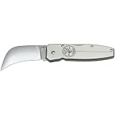 KLEIN TOOLS 44006 Pocket Knife, Electricians Knife with 2-5/8-Inch Hawkbill Blade and Aluminum Handle