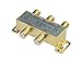Monoprice Premium 4-Way Coax Cable Splitter - F-Type Screw, for Video VCR Cable TV Antenna, Gold Plated