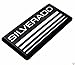 2x PartsTo Silver Cab Emblem Badge Side Roof Pillar Decal Plate for Chevy Silverado 88-98 90 91 Suburban Tahoe C/K Series Blazer