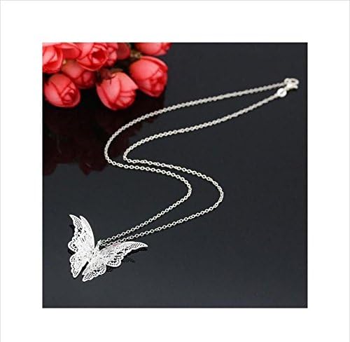 dc jewelsExtraordinary Stylish Teens Silver Plated Long Butterfly Chain for Women and Girls