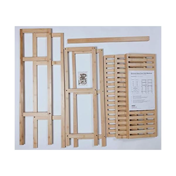 Best Living 3Shelf Bamboo OvertheToilet Space Saver