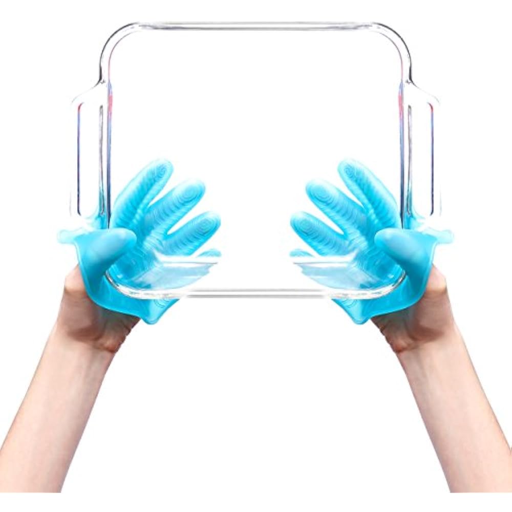 KMN Home, FingerMitt, 5Finger Silicone Oven Gloves, Heat Resistant