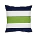 Sweet Jojo Designs 2-Piece Twin Comforter Set (Modern Stripe) for Boys, Teen, Kids Bedding, Bed in a Bag incl. Blanket & Pillow Sham (Bold, Contemporary, Neutral, Navy Blue, Lime Green & White)