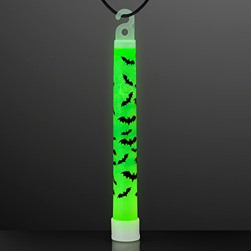 25 Bats & Spiders Halloween Glow Sticks in Assorted Colors
