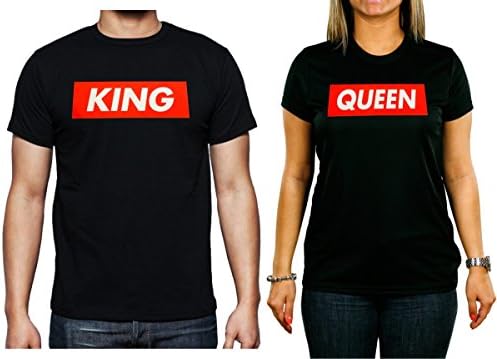 CPE Couples King &amp; Queen Supreme Black T-Shirts