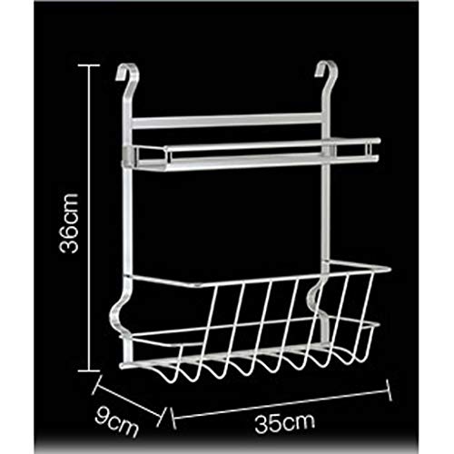304 Stainless Steel Kitchen Rack Draining Seasoning Knife Cutting Board Oblique Wall-Mounted Multi-Function Storage Household MUMUJIN